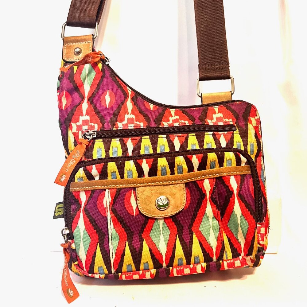 Lilly Bloom-Multi Color Lightweight Crossbody Purse/Bag-Adjustable Strap-Travel - Picture 1 of 16